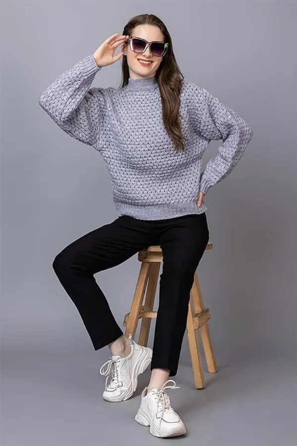 Aqua_Blue_Women_Pullover_Sweater_Relaxed_Fit_For_Winter_Wear