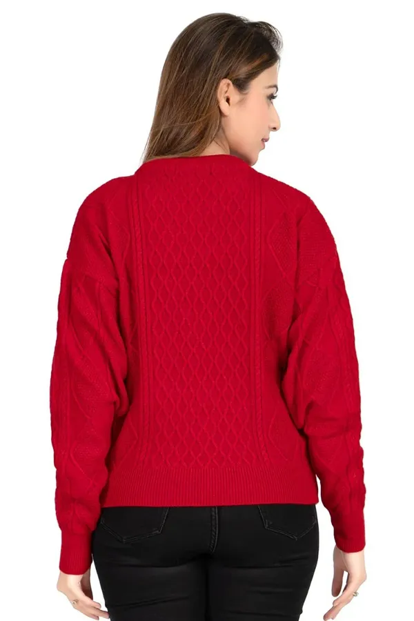 Womens_Wool_Round_Neck_Pullover_Sweater