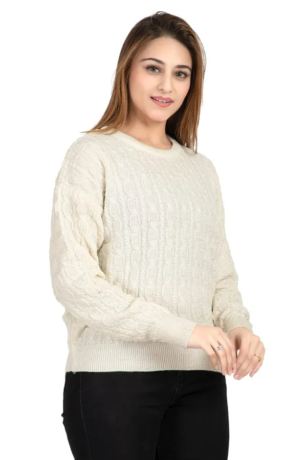Womens_Wool_Round_Neck_Pullover_Sweater