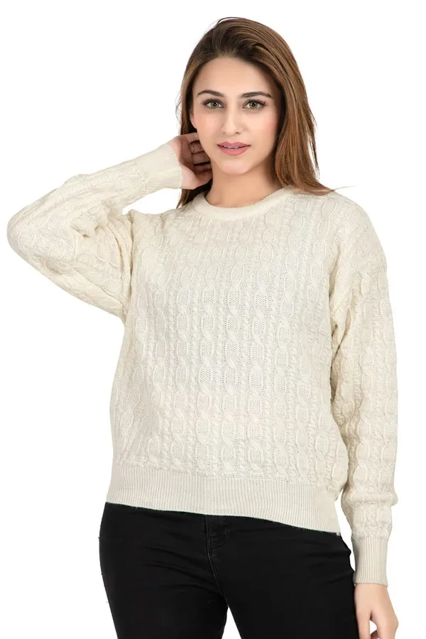 Womens_Wool_Round_Neck_Pullover_Sweater