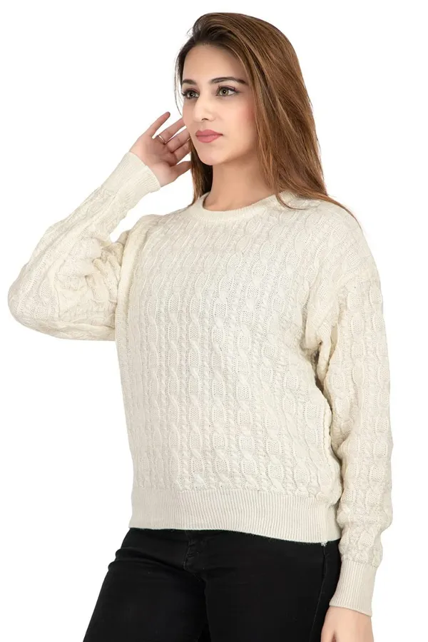 Womens_Wool_Round_Neck_Pullover_Sweater