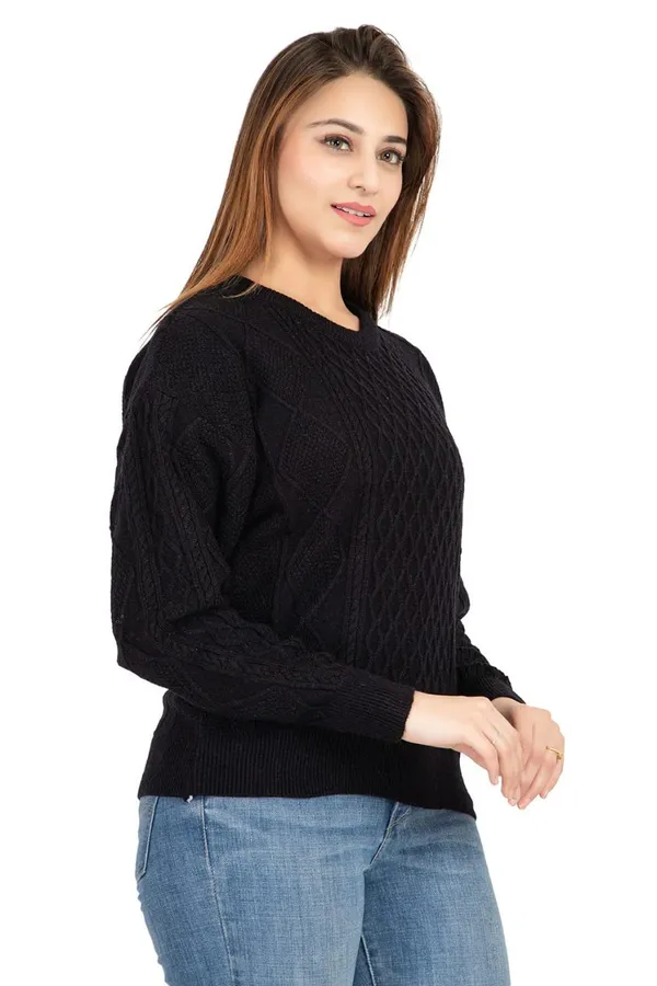 Womens_Wool_Round_Neck_Pullover_Sweater