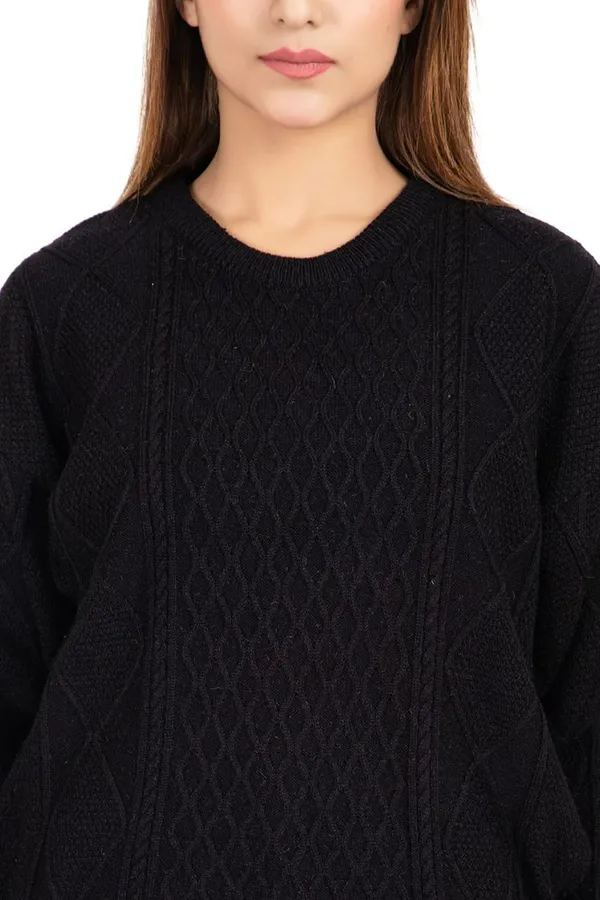 Womens_Wool_Round_Neck_Pullover_Sweater