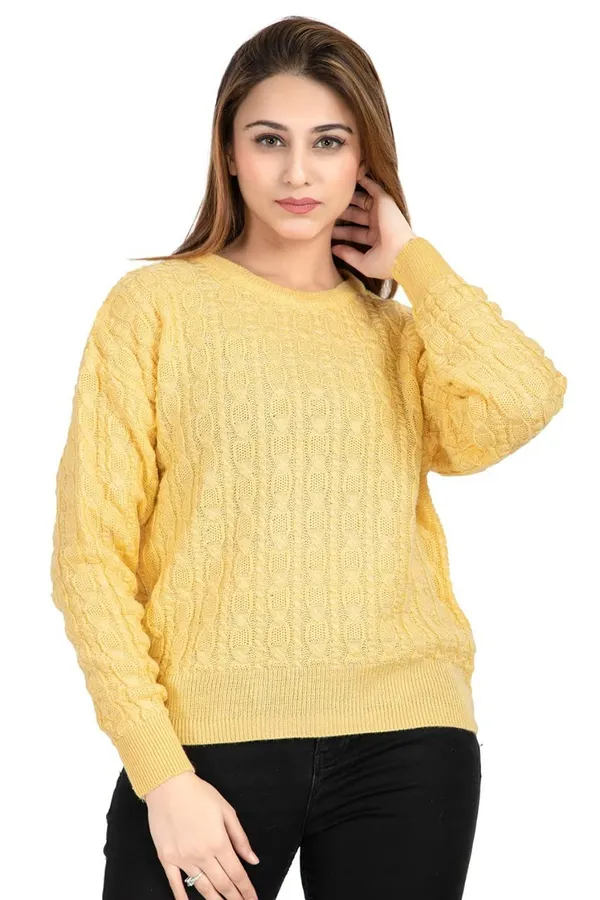 Womens_Wool_Round_Neck_Pullover_Sweater
