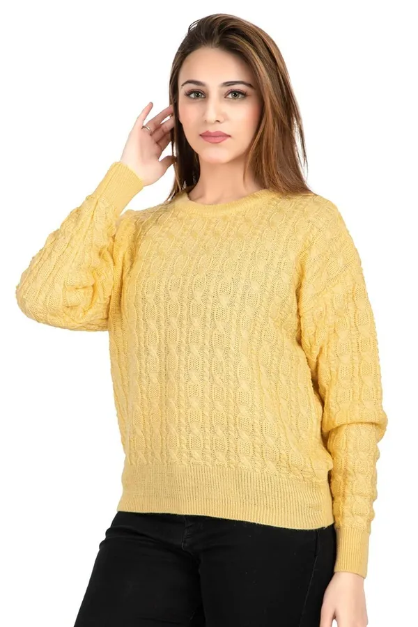 Womens_Wool_Round_Neck_Pullover_Sweater