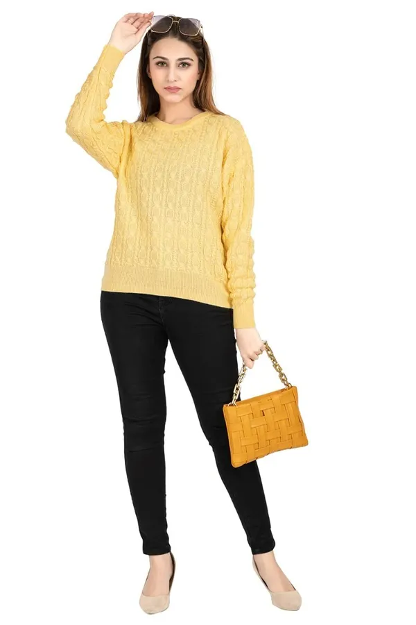 Womens_Wool_Round_Neck_Pullover_Sweater
