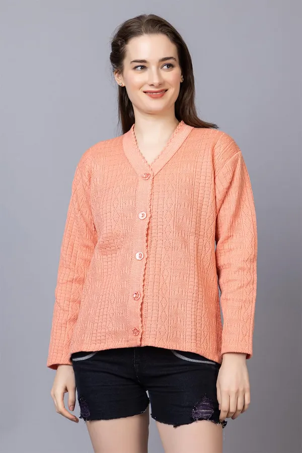 Womens_Woolen_Acrylic_V_Neck_Cardigan