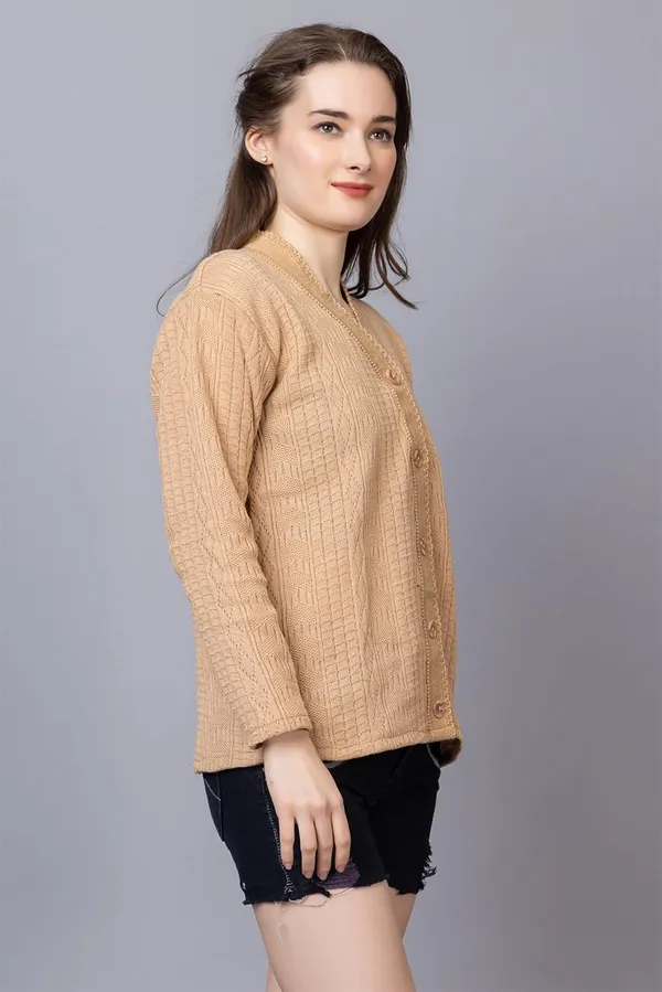 Womens_Woolen_Acrylic_V_Neck_Cardigan