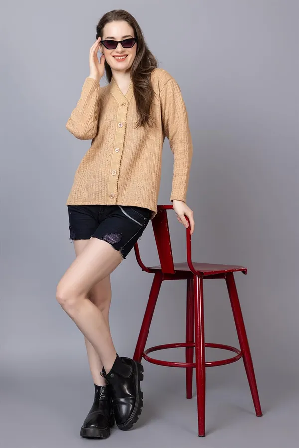 Womens_Woolen_Acrylic_V_Neck_Cardigan