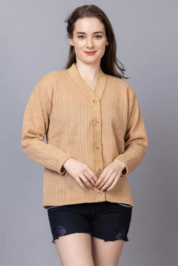 Womens_Woolen_Acrylic_V_Neck_Cardigan
