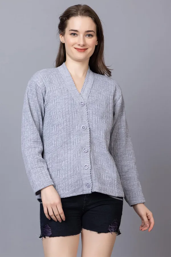 Womens_Woolen_Acrylic_V_Neck_Cardigan
