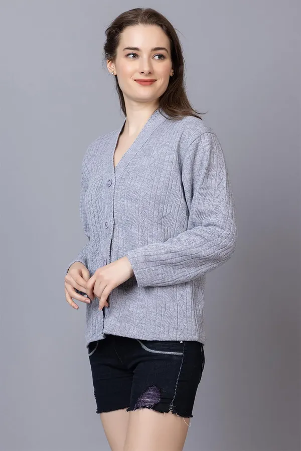Womens_Woolen_Acrylic_V_Neck_Cardigan