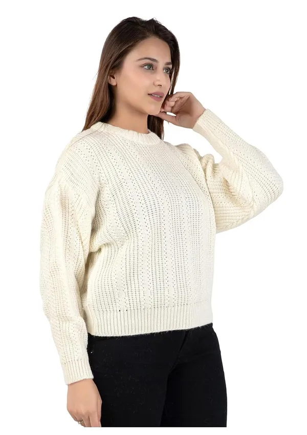 Womens_Wool_Round_Neck_Pullover_Sweater