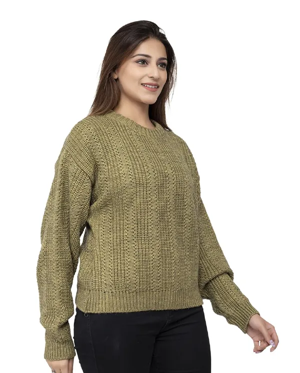 Womens_Pure_Wool_Round_Neck_Pullover_Sweater