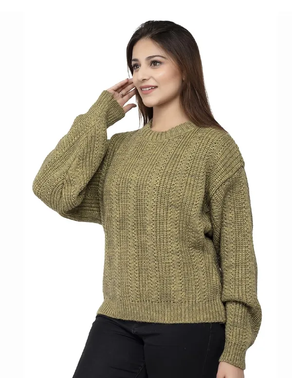 Womens_Pure_Wool_Round_Neck_Pullover_Sweater