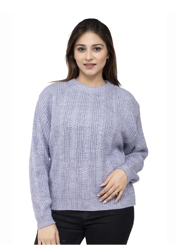Womens_Pure_Wool_Round_Neck_Pullover_Sweater