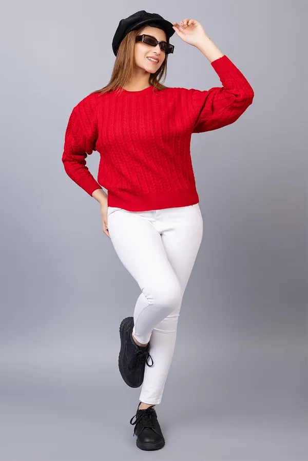 Womens_Woolen_Round_Neck_Sweater