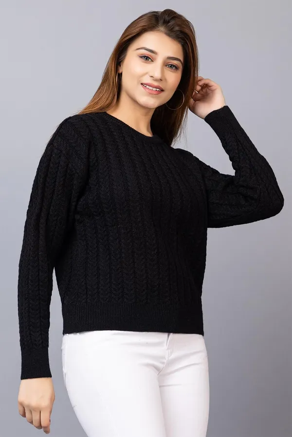 Women_Woolen_Round_Neck_Sweater