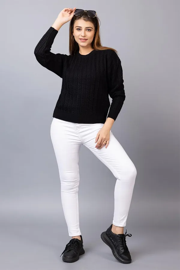 Women_Woolen_Round_Neck_Sweater