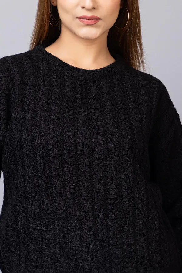 Women_Woolen_Round_Neck_Sweater