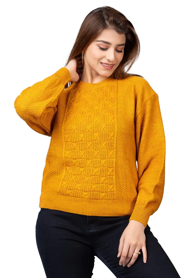 Women_Woolen_Round_Neck_Sweater