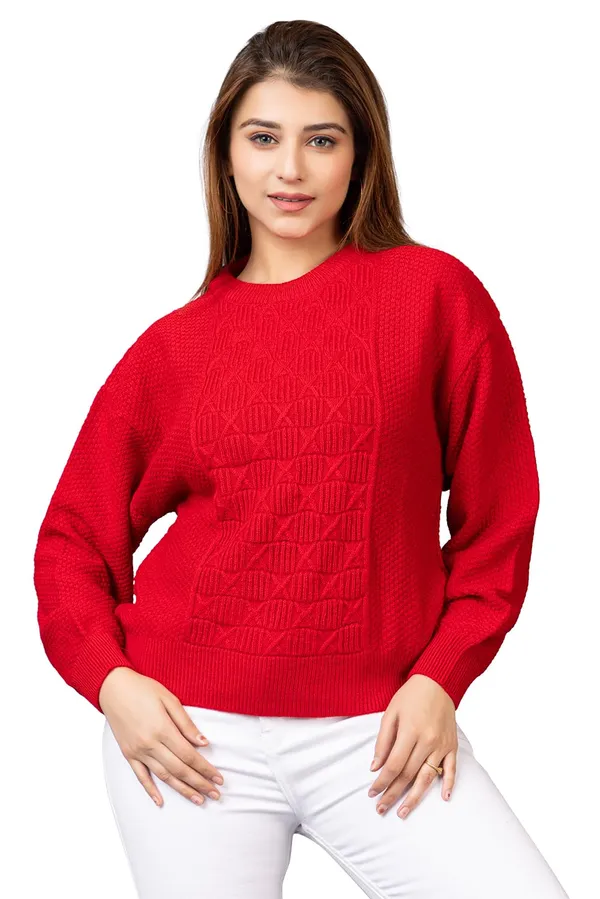 Women_Woolen_Round_Sweater