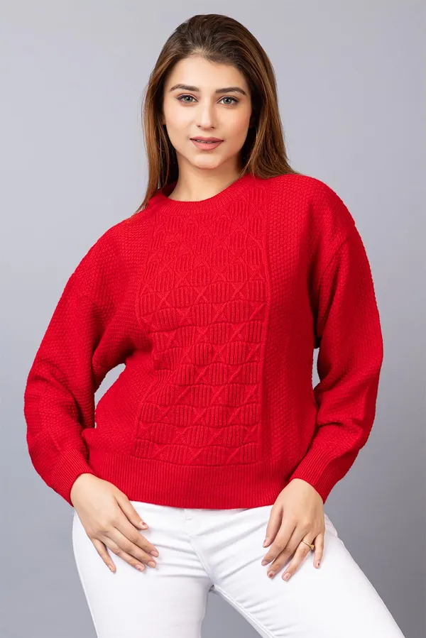 Women_Woolen_Round_Sweater