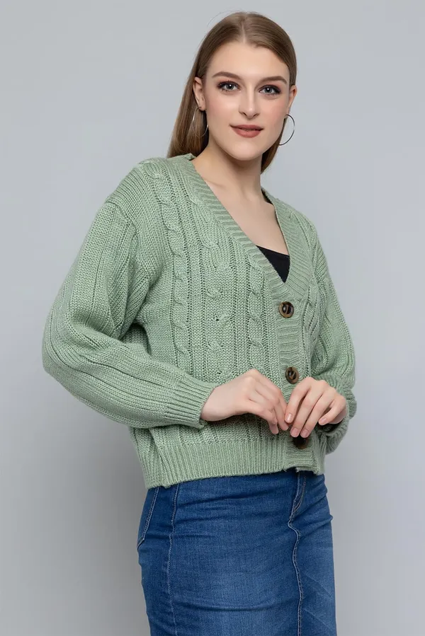 Womens_Wool_V_Neck_Cardigan_Sweater