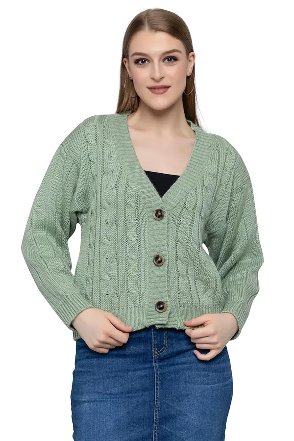 Womens_Wool_V_Neck_Cardigan_Sweater