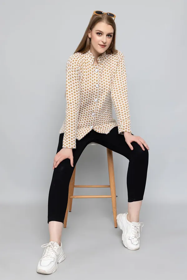 Womens_Woollen_Button_Cardigan