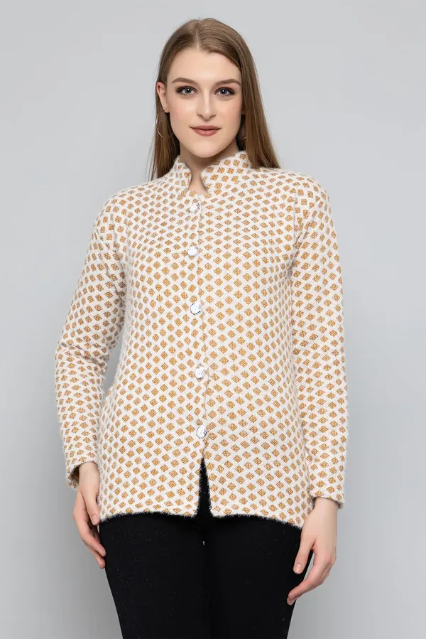 Womens_Woollen_Button_Cardigan
