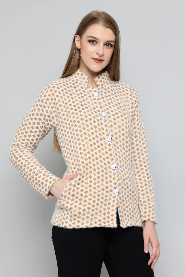 Womens_Woollen_Button_Cardigan