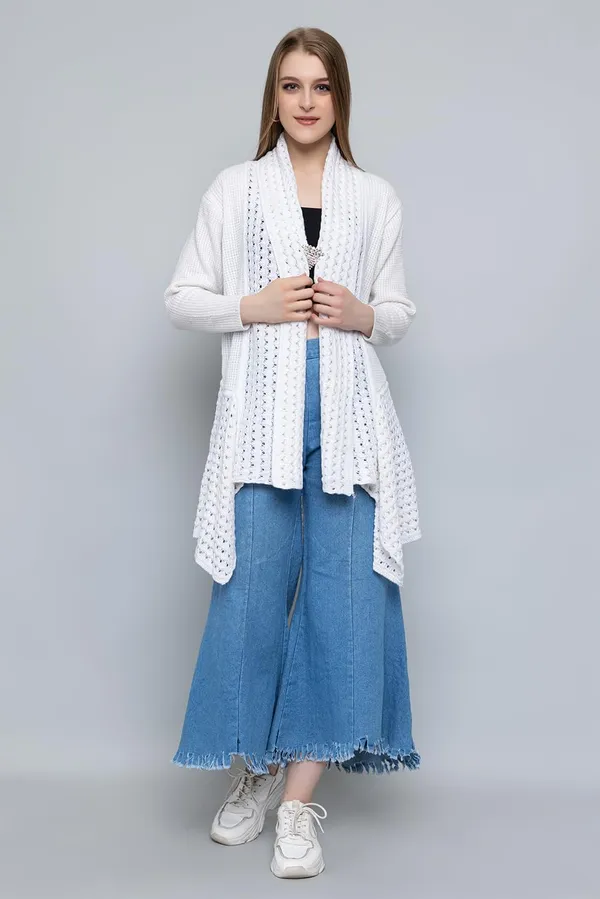 Womens_Woolen_V_Neck_Cardigan_Sweater