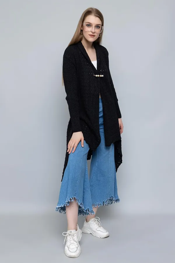 Womens_Woolen_V_Neck_Cardigan