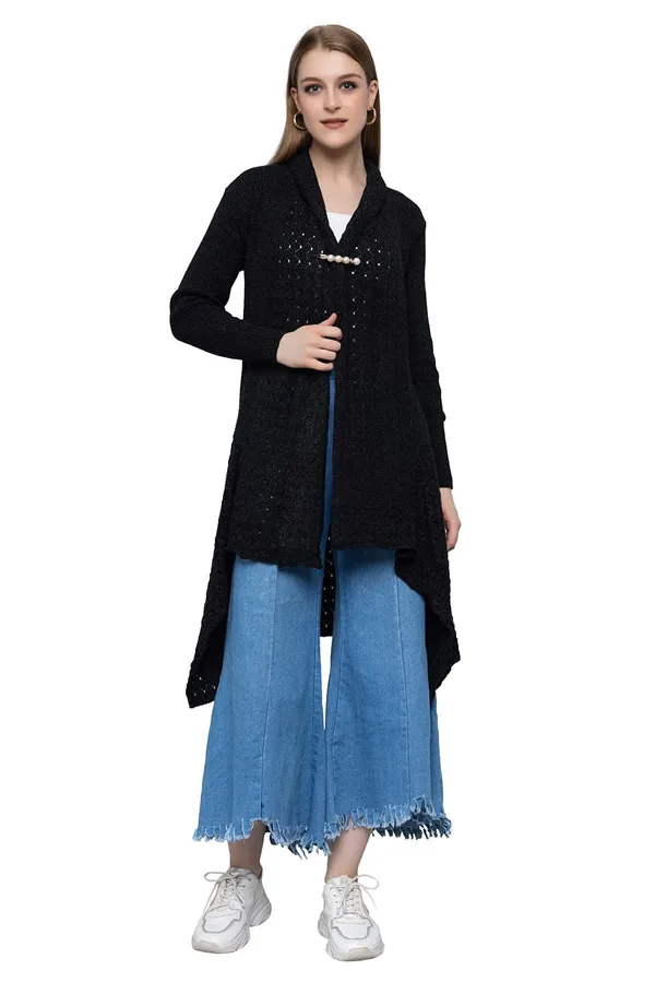 Womens_Woolen_V_Neck_Cardigan