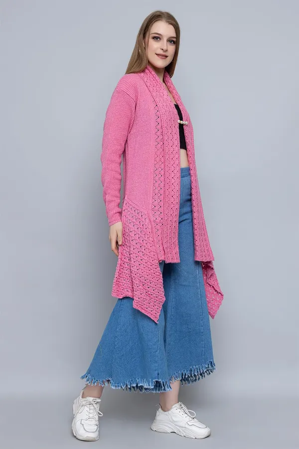 Womens_Woolen_V_Neck_Cardigan