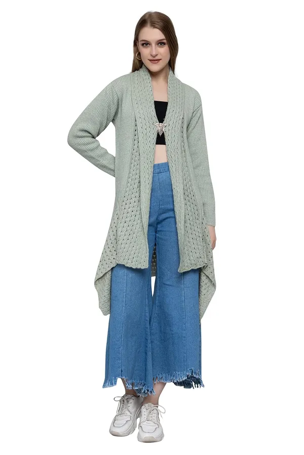 Womens_Woolen_V_Neck_Cardigan