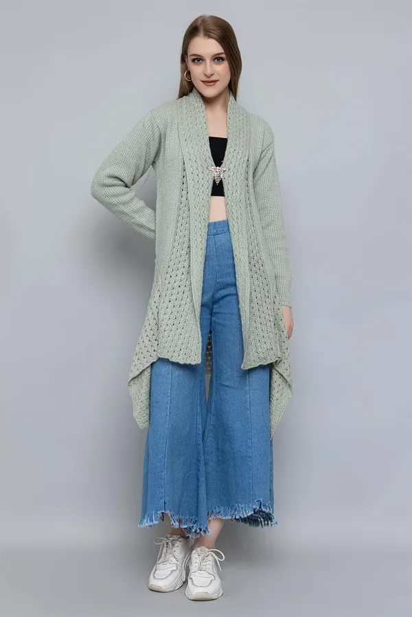 Womens_Woolen_V_Neck_Cardigan