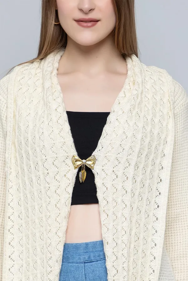 Womens_Woolen_V_Neck_Cardigan