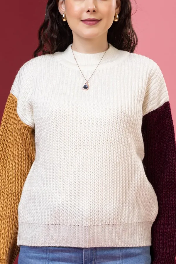 Womens_Round_Neck_Pure_Wool_Sweater