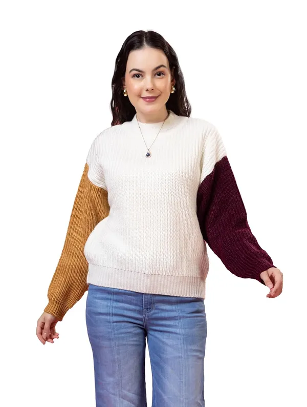 Womens_Round_Neck_Pure_Wool_Sweater