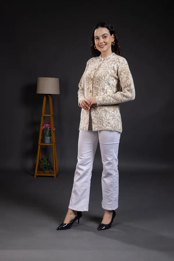 Womens_Wool_Round_Neck_Cardigan