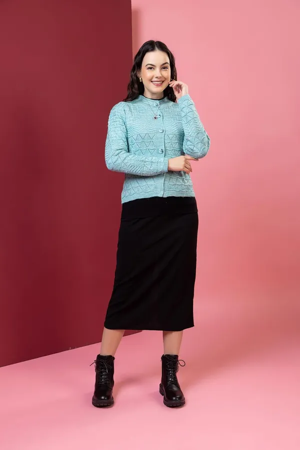 Women_Woolen_Button_Cardigan_Sweater