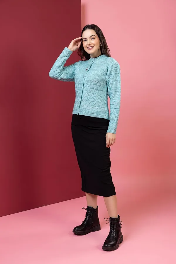 Women_Woolen_Button_Cardigan_Sweater