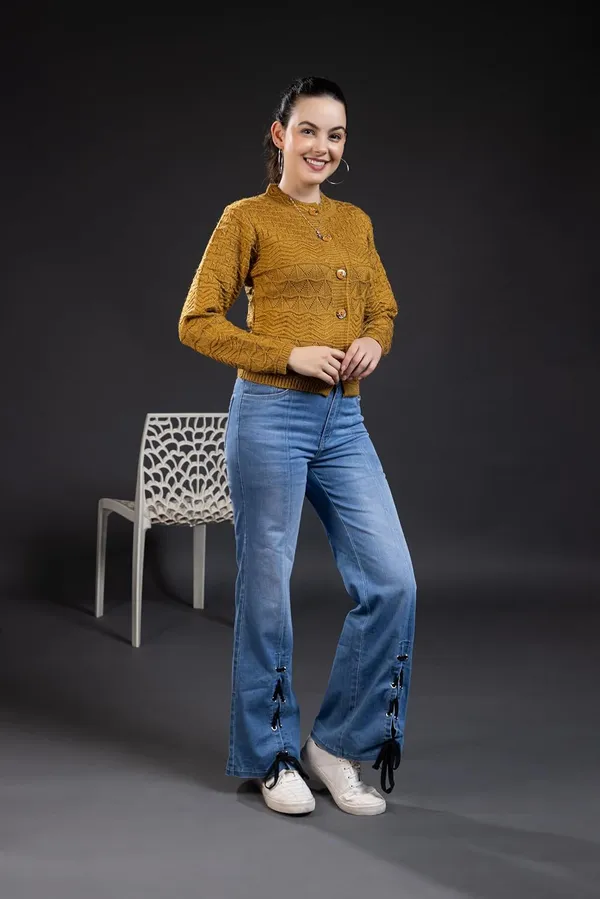 Women_Woolen_Button_Cardigan_Sweater