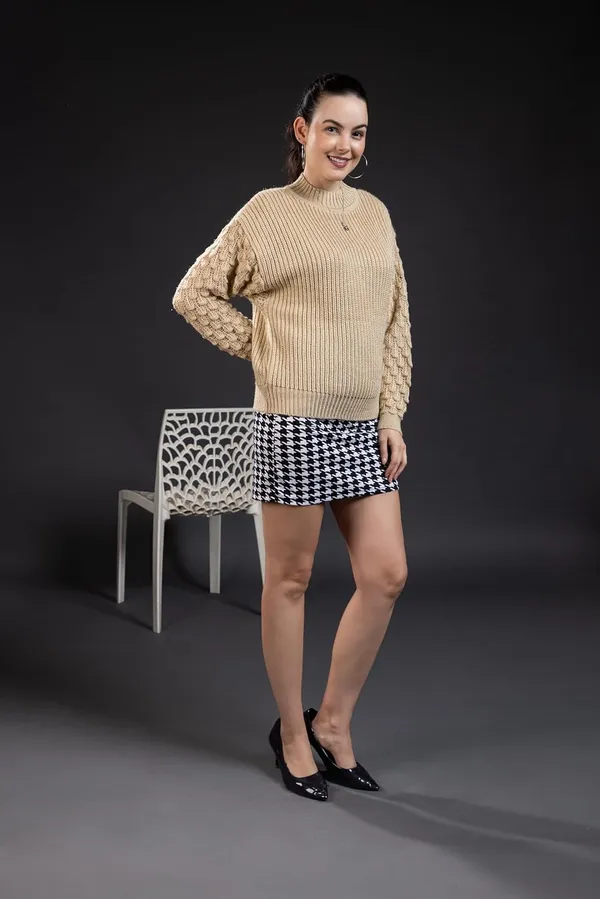 Pure_Wool_Round_Neck_Sweater_For_Women