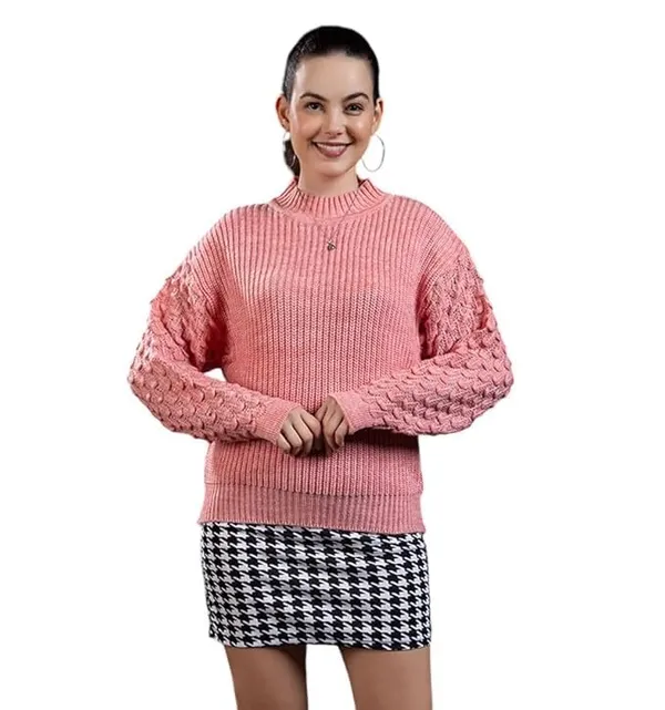 Pure_Wool_Round_Neck_Sweater_For_Women