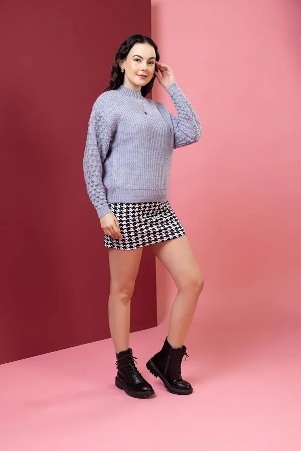 Pure_Wool_Round_Neck_Sweater_For_Women