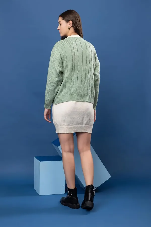 Womens_Woolen_V_Neck_Button_Cardigan