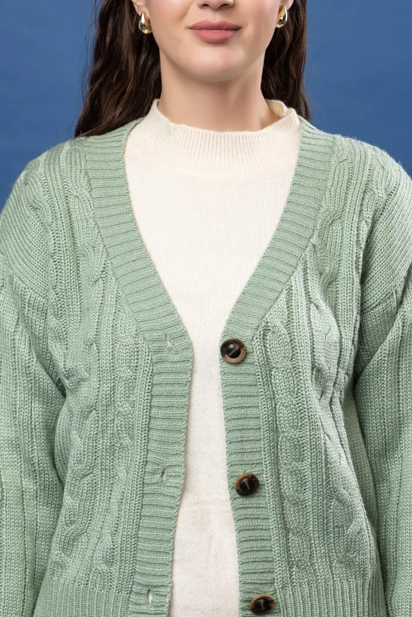 Womens_Woolen_V_Neck_Button_Cardigan